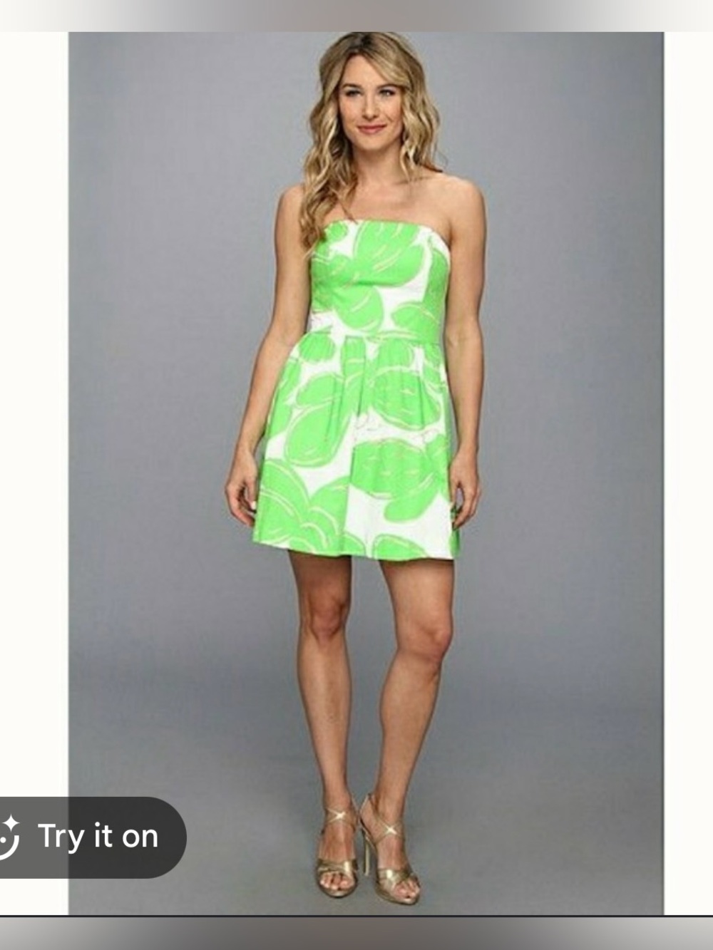 Lilly Pulitzer strapless dress size 8 excellent condition!!